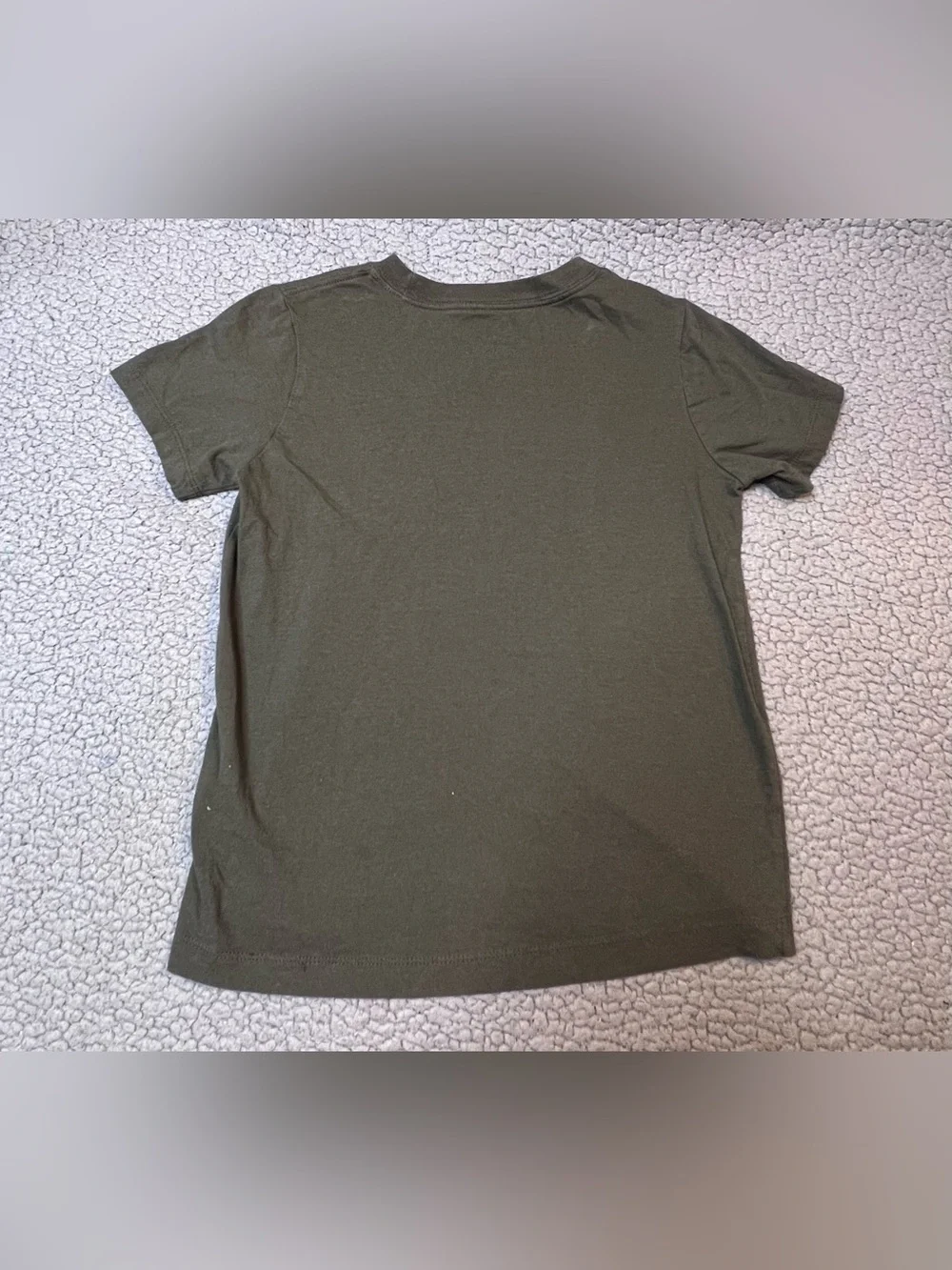Nike Just Do It Short‎ Sleeve Olive Green T Shirt Little Boys Size Small